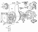 Blower HsgRewindElectrical Diagram and Parts List for 170401-0228-99  Briggs and Stratton Engine